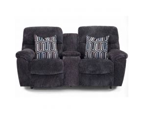 Cabot Power Reclining Loveseat with Integrated USB Port in Hercules Charcoal