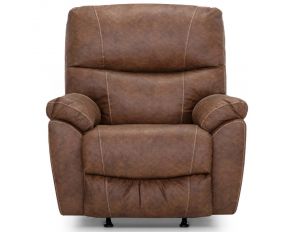 Cabot Power Rocker Recliner with Integrated USB Port in Chief Saddle
