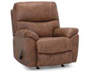 Cabot Manual Rocker Recliner in Chief Saddle