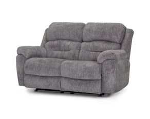 Bellamy Power Rocking Reclining Loveseat with USB Port in Recruit Cement