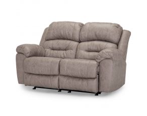 Bellamy Power Rocking Reclining Loveseat with USB Port in Cowboy Stone