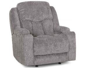 Denali Power Rocker Recliner with Power Headrest and Storage in Landry Ash