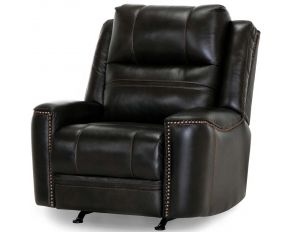 Huxley Dual Power Rocker Recliner with USB in Vienna Shale