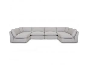 Boston 6 Piece Modular Sectional in Oakbrook Marble