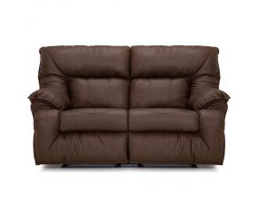 Franklin Hector Power Reclining/Rocking Loveseat with USB Charger in Commodore Cocoa