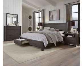 Mill Creek Platform Storage Bedroom Collections in Carob