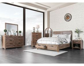 Wynton Storage Bedroom Collections in Weathered Light Oak