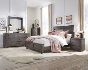 Diego Panel Bedroom Collections in Storm Gray