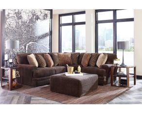 Jackson Furniture Mammoth Sectional Set in Chocolate