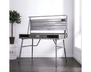 Mccredmond Desk in Handbrushed Silver