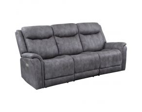 Morrison Dual Power Reclining Sofa in Stone