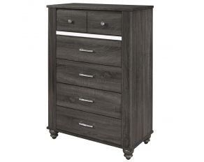 Gaston 6 Drawer Chest in Grey