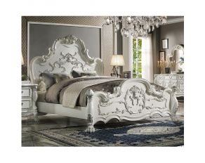 Dresden California King Panel Bed in Bone White