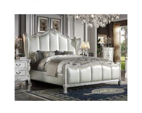 Dresden King Upholstered Bed in Bone White