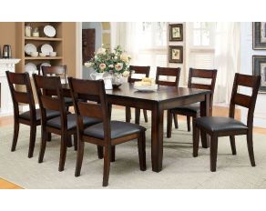 Furniture of America Dickinson I Dining Room Set in Dark Cherry