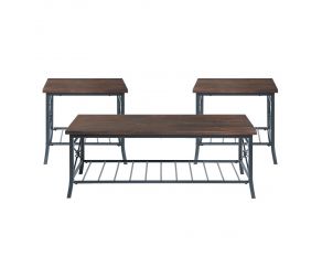 Mica Occasional Three Table Set in Brown