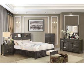 Karla Storage Bedroom Collection in Gray