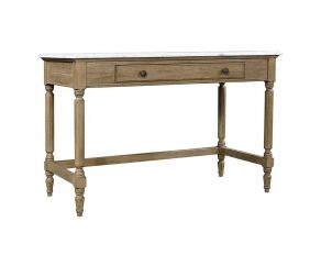 Provence Writing Desk with Marble Top in Patine