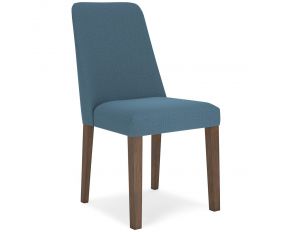 Lyncott Dining Chair in Blue and Brown