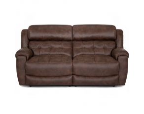 Corwin Dual Seat Power Reclining Sofa with Integrated USB Port in Cash Tobacco