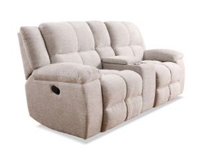 Buster Manual Reclining Console Loveseat in Opal Taupe