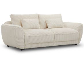 Utopia 2 Seat Sofa with Lumbar Pillow in Mega Ivory