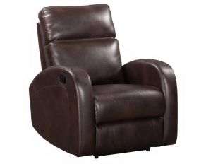 Devin Manual Recliner in Pebble Brown