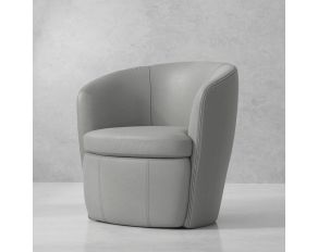 Barolo Swivel Club Chair in Steamboat Ice