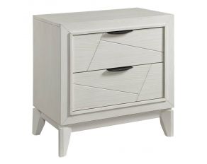 Artis Nightstand with USB in White