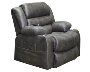 Tucker Power Lift Recliner with Heat and Massage in Steel