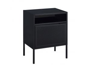 Ember Nightstand with USB in Black