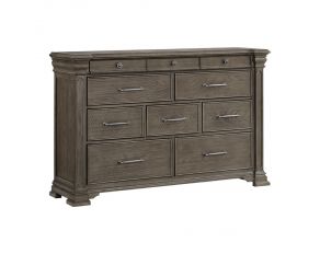 Kings Court 10 Drawer Dresser in Grey