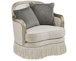 Giovanna Bezel Matching Chair in Silver