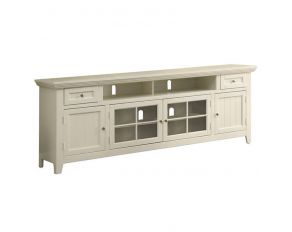 Tidewater 84 Inch TV Console in Vintage White