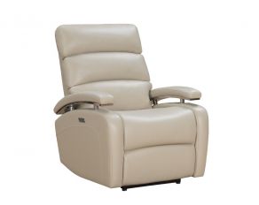 Marlon Power Recliner with Power Headrest in Shoreline Cream