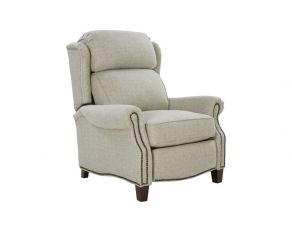 Meade Low Leg Manual Recliner in Linen Gray