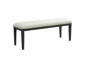 Versailles Contemporary Dining Bench in White and Black