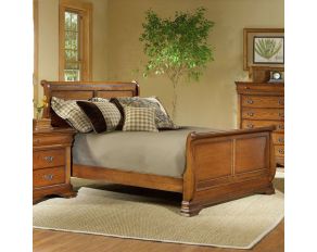 Shenandoah King Sleigh Bed in Classic Oak Finish