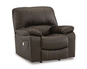 Leesworth Power Recliner in Dark Brown