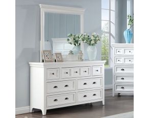 Castile 7-Drawer Dresser in White