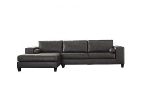 Nokomis 2-Piece Sectional with LAF Chaise in Charcoal