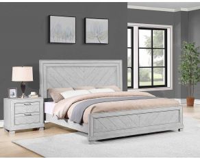 Montana Panel Bedroom Collection in Matte Gray