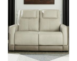 Battleville Power Reclining Loveseat in Almond