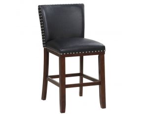 Tiffany 24 inch Counter Stool in Black Leatherette