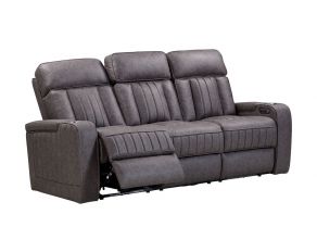 Equinox Power Reclining Sofa with Drop Down Table in Mercury