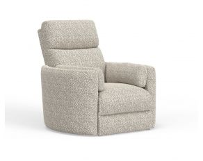 Radius Swivel Power Glider Recliner in Tatum River Rock