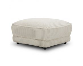 Utopia Ottoman with Casters in Mega Ivory