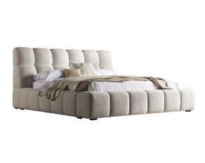 Escape Queen Upholstered Bed in Fluffy River Rock