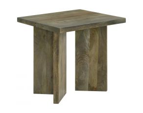 Andando Rectangular End Table in Mango Brown