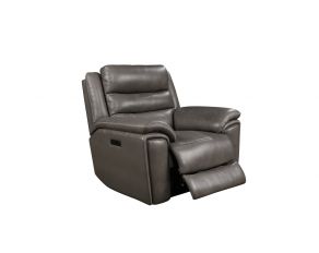 Destin Dual Power Recliner in Grey